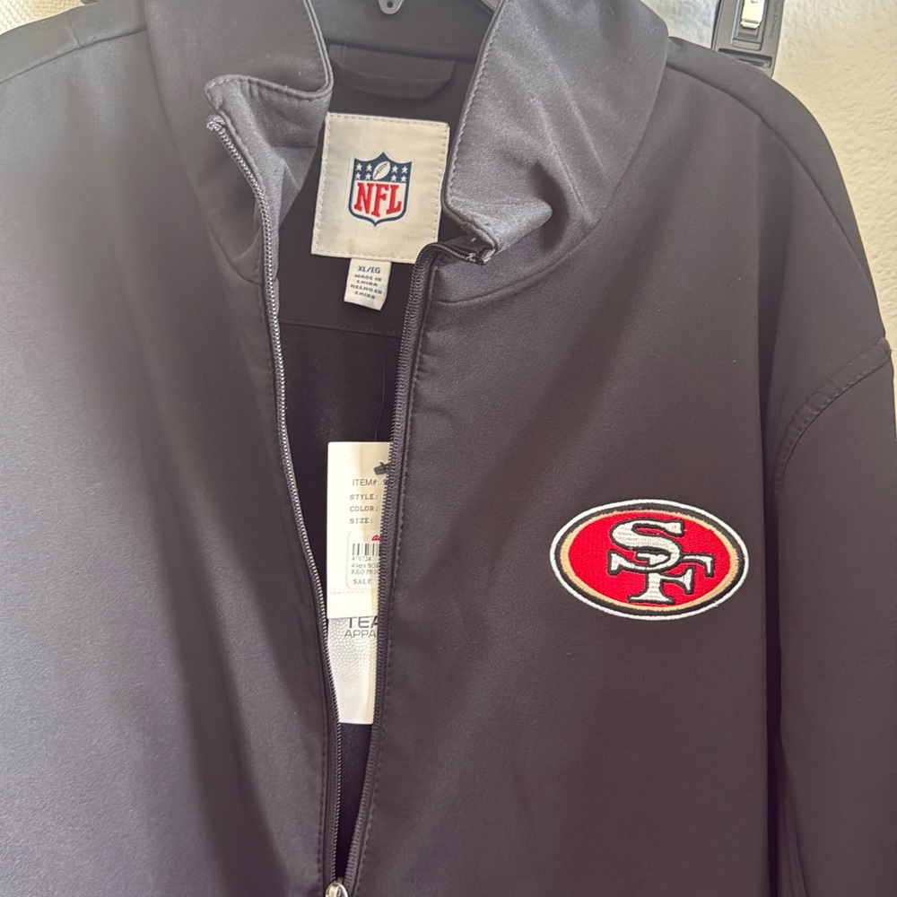 NFL Black Jacket with San Francisco 49ers Team